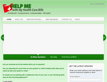 Tablet Screenshot of helpmewithmyhealthcarebills.com